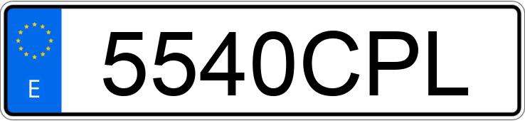 Numer rejestracyjny 5540CPL posiada CITROEN C5