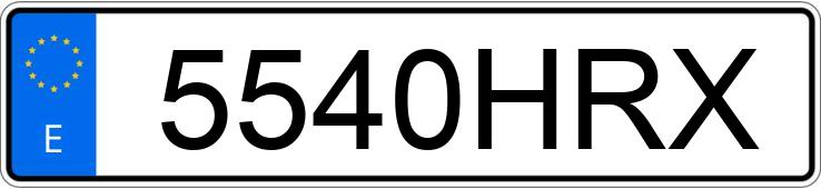 Numer rejestracyjny 5540HRX posiada CITROEN C3