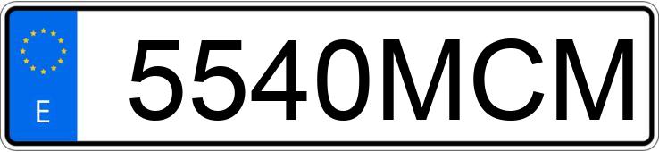 Numer rejestracyjny 5540MCM posiada SEAT ATECA