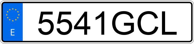 Numer rejestracyjny 5541GCL posiada AUDI Q7