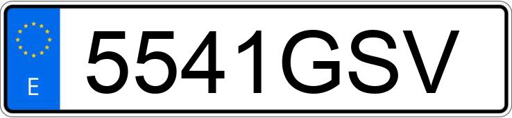 Numer rejestracyjny 5541GSV posiada CITROEN C5