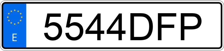 Numer rejestracyjny 5544DFP posiada VOLKSWAGEN GOLF Numer rejestracyjny 5544DFP posiada VOLKSWAGEN GOLF