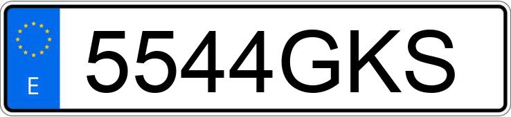 Numer rejestracyjny 5544GKS posiada SEAT LEON Numer rejestracyjny 5544GKS posiada SEAT LEON