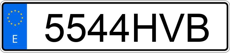 Numer rejestracyjny 5544HVB posiada HONDA CR-V