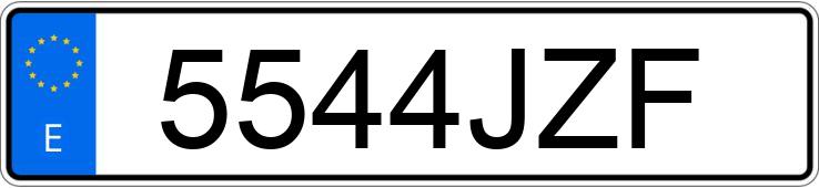 Numer rejestracyjny 5544JZF posiada RENAULT ESPACE Numer rejestracyjny 5544JZF posiada RENAULT ESPACE