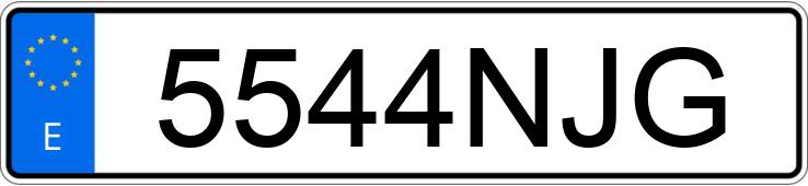 Numer rejestracyjny 5544NJG posiada PEUGEOT 5008 Numer rejestracyjny 5544NJG posiada PEUGEOT 5008