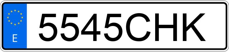 Numer rejestracyjny 5545CHK posiada VOLVO S60