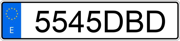 Numer rejestracyjny 5545DBD posiada AUDI A4