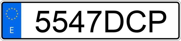 Numer rejestracyjny 5547DCP posiada VOLKSWAGEN POLO