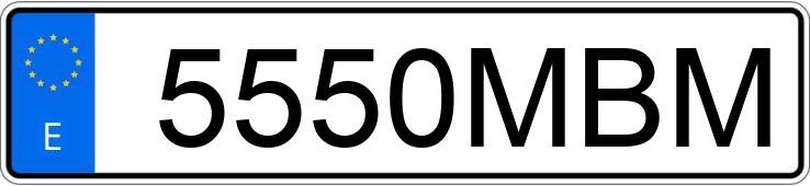 Numer rejestracyjny 5550MBM posiada AUDI A4