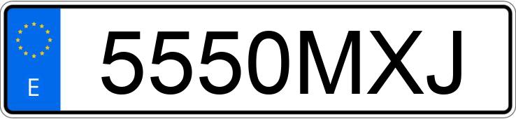 Numer rejestracyjny 5550MXJ posiada SKODA OCTAVIA