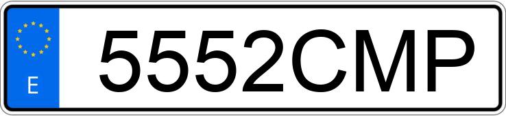 Numer rejestracyjny 5552CMP posiada CITROEN C3
