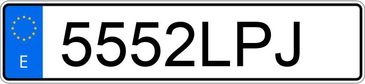 Numer rejestracyjny 5552LPJ posiada SEAT ARONA