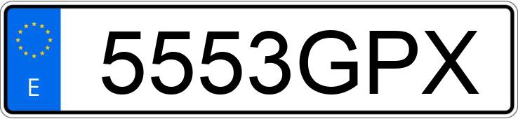 Numer rejestracyjny 5553GPX posiada OPEL CORSA