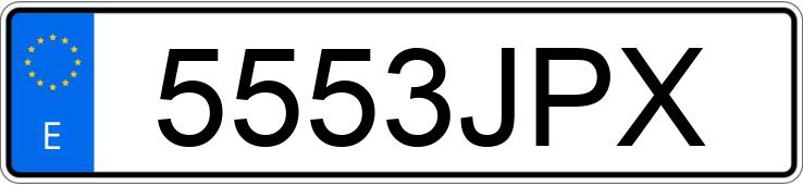 Numer rejestracyjny 5553JPX posiada FORD FOCUS