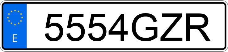 Numer rejestracyjny 5554GZR posiada VOLKSWAGEN SCIROCCO