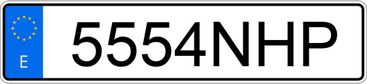 Numer rejestracyjny 5554NHP posiada BMW SERIE 3