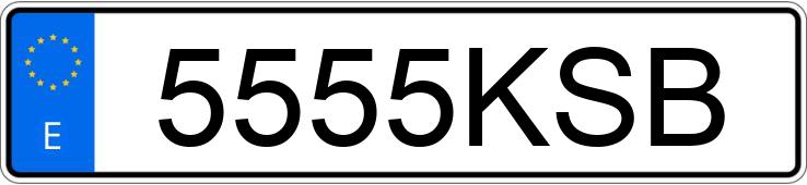 Numer rejestracyjny 5555KSB posiada BMW SERIE 3