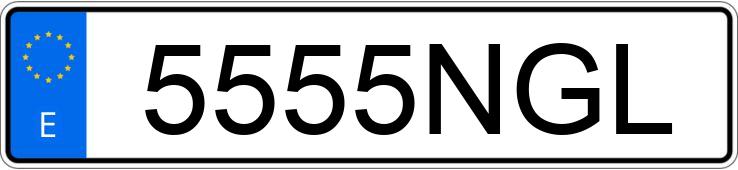 Il numero di registrazione 5555NGL ha TOYOTA PROACE CITY VERSO