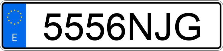 Numer rejestracyjny 5556NJG posiada HONDA CBR 650