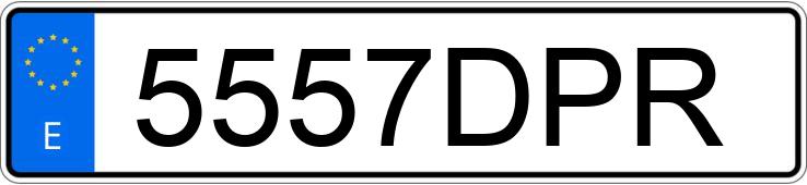 Numer rejestracyjny 5557DPR posiada BMW SERIE 6
