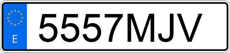 Numer rejestracyjny 5557MJV posiada MERCEDES C (206)