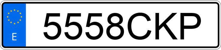 Numer rejestracyjny 5558CKP posiada TOYOTA AVENSIS