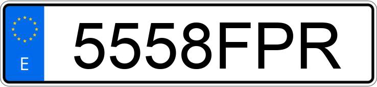 Numer rejestracyjny 5558FPR posiada HONDA ACCORD