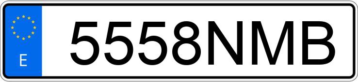 Numer rejestracyjny 5558NMB posiada BMW SERIE 2