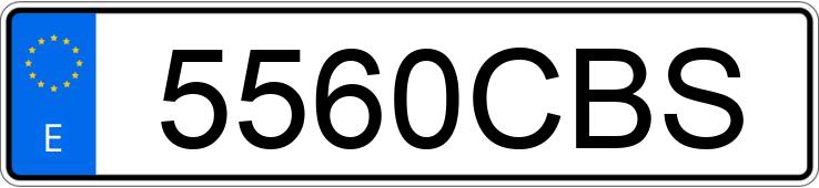 Numer rejestracyjny 5560CBS posiada MERCEDES VANEO