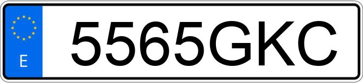 Numer rejestracyjny 5565GKC posiada KIA CEED
