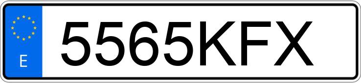 Numer rejestracyjny 5565KFX posiada MERCEDES A (176)