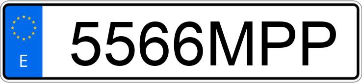 Numer rejestracyjny 5566MPP posiada MERCEDES E (214)
