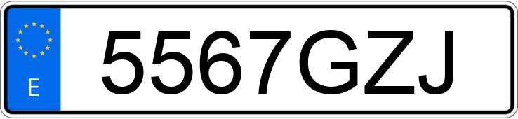 Numer rejestracyjny 5567GZJ posiada FORD FIESTA