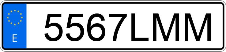 Numer rejestracyjny 5567LMM posiada TOYOTA RAV4