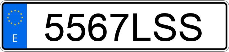 Numer rejestracyjny 5567LSS posiada VOLKSWAGEN GOLF Numer rejestracyjny 5567LSS posiada VOLKSWAGEN GOLF