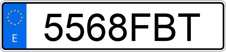 Numer rejestracyjny 5568FBT posiada BMW SERIE 3