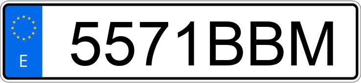 Numer rejestracyjny 5571BBM posiada MITSUBISHI 3000 GT