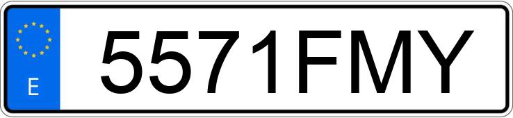 Numer rejestracyjny 5571FMY posiada VOLKSWAGEN TOUAREG