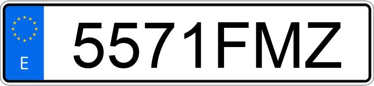 Numer rejestracyjny 5571FMZ posiada FORD FOCUS