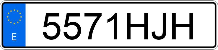 Numer rejestracyjny 5571HJH posiada RENAULT TRAFIC