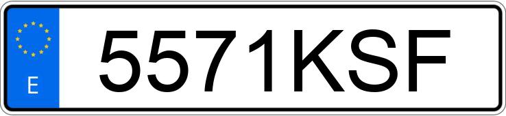 Numer rejestracyjny 5571KSF posiada HONDA CIVIC