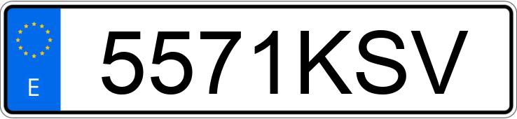 Numer rejestracyjny 5571KSV posiada DACIA DOKKER