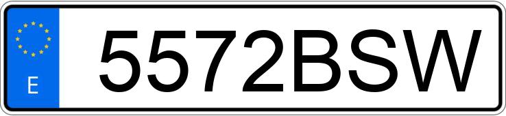 Numer rejestracyjny 5572BSW posiada PEUGEOT 206 Numer rejestracyjny 5572BSW posiada PEUGEOT 206