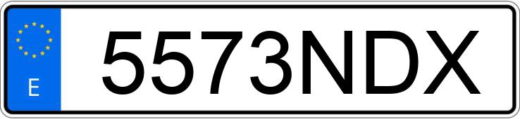 Numer rejestracyjny 5573NDX posiada BMW X1