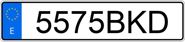 Numer rejestracyjny 5575BKD posiada CITROEN XSARA