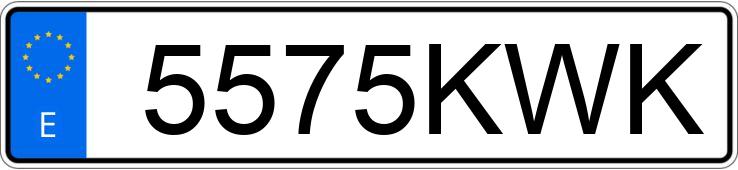 Numer rejestracyjny 5575KWK posiada IVECO STRALIS