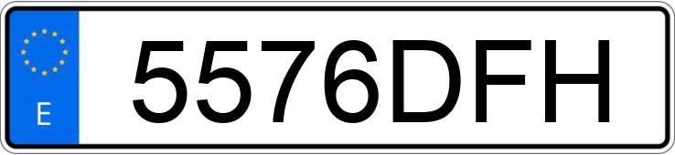 Numer rejestracyjny 5576DFH posiada AUDI A3 SPORTBACK