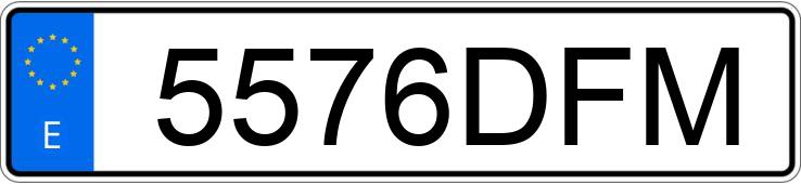 Numer rejestracyjny 5576DFM posiada VOLKSWAGEN PASSAT