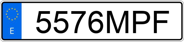 Numer rejestracyjny 5576MPF posiada PEUGEOT BOXER